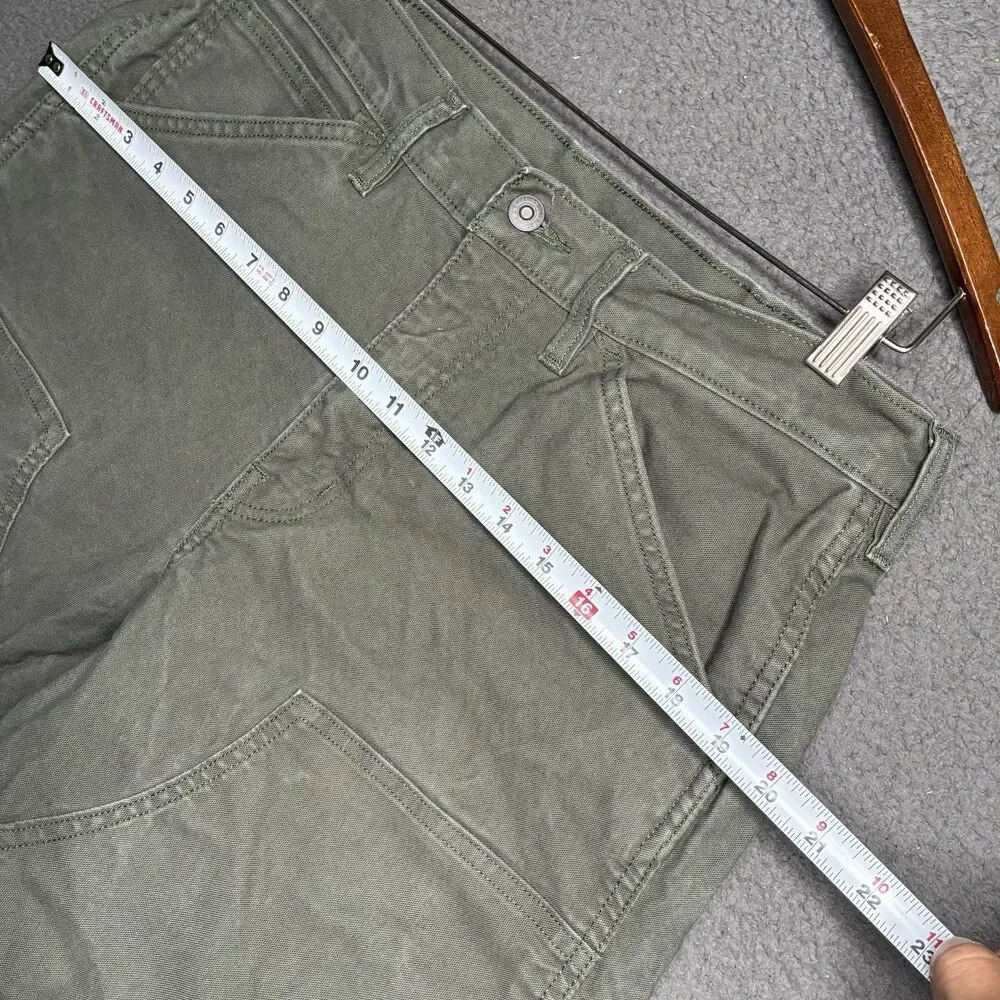 Levis 565 Double Knee Utility Workwear Jeans Mens 34 x 30 Pants Olive Green